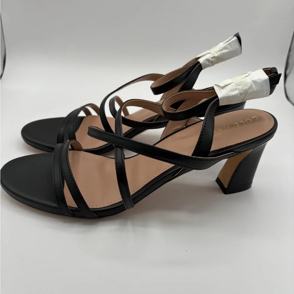New Cole Haan Addie strap black heels women’s size 9